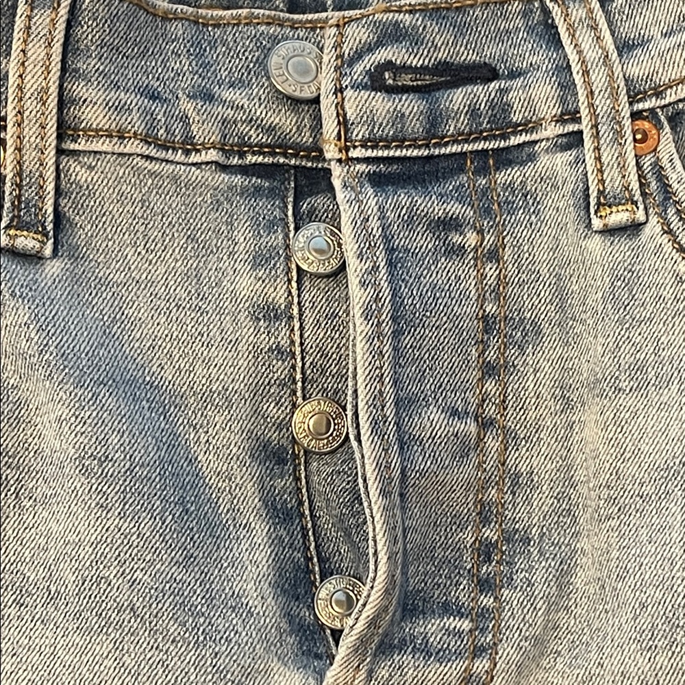 Levi's Men's Light Blue Straight Jeans 30W/28L - Picture 9 of 11